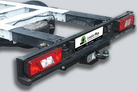 Фаркоп Лидер-Плюс для Ford Transit (шасси) 2014-2025. Фланцевое крепление. Артикул F123-FC