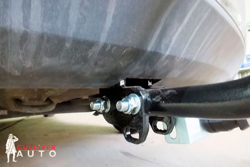 Фаркоп Лидер-Плюс для Kia Rio III седан 2011-2017. Артикул H219-A Фаркоп Лидер-Плюс для Kia Rio III седан 2011-2017. Артикул H219-A