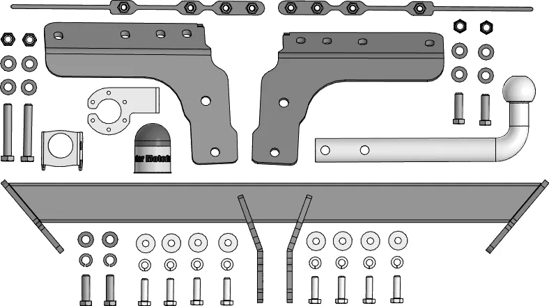 Фаркоп Мотодор для Exeed RX 2023-2025. Артикул 99015-A