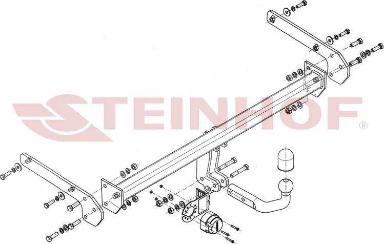 Фаркоп Steinhof для Suzuki SX4 II S-Cross 2013-2025. Артикул S-389 Фаркоп Steinhof для Suzuki SX4 II S-Cross 2013-2025. Артикул S-389