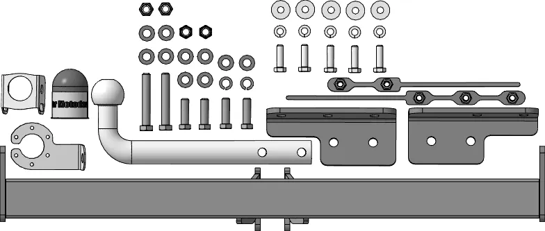 Фаркоп Мотодор оцинкованный для Chery Tiggo 4 I рестайлинг 2 2024-2025. Артикул 99022-A Фаркоп Мотодор оцинкованный для Chery Tiggo 4 I рестайлинг 2 2024-2025. Артикул 99022-A