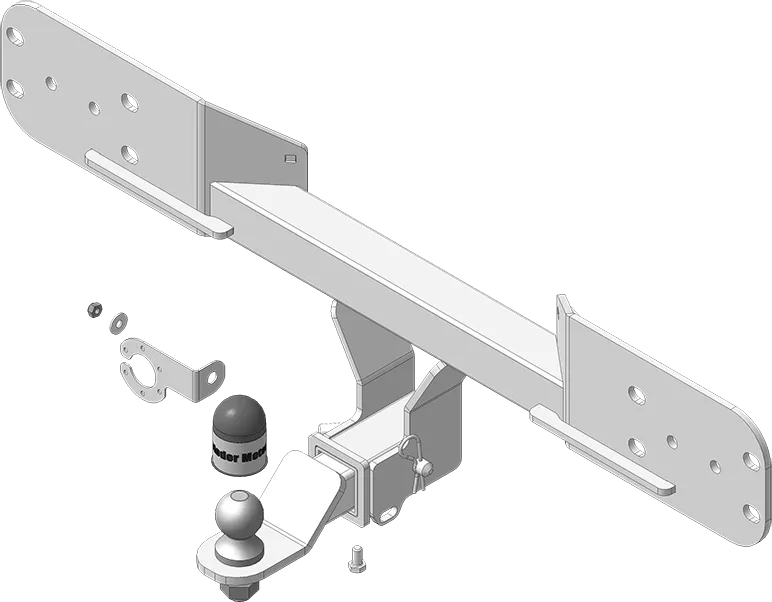 Фаркоп Мотодор под американский квадрат для Land Rover Defender 110 2019-2025. Артикул 93202-E