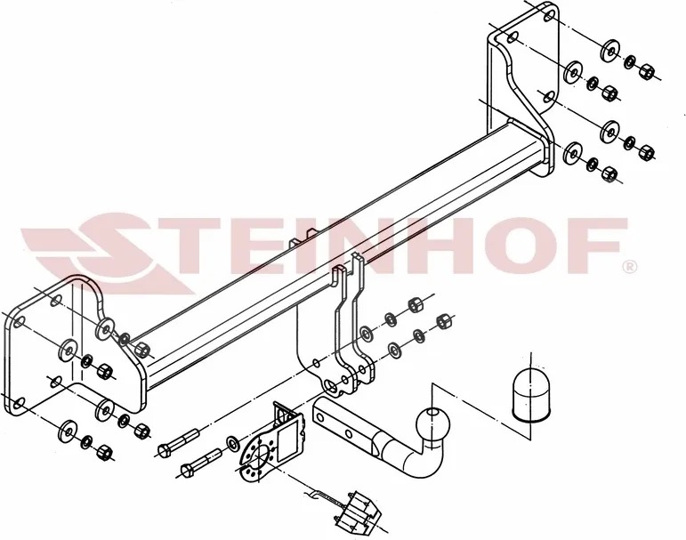 Фаркоп Steinhof для BMW X5 E70 2006-2013. Артикул B-060 Фаркоп Steinhof для BMW X5 E70 2006-2013. Артикул B-060