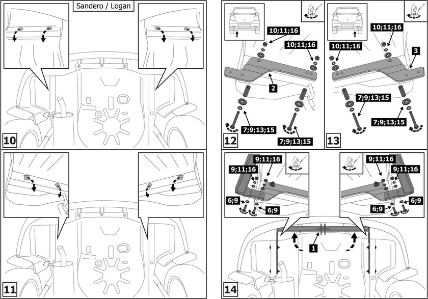 Фаркоп Berg для Renault Sandero II 2014-2018 2018-2025. Артикул F.4712.001 Фаркоп Berg для Renault Sandero II 2014-2018 2018-2025. Артикул F.4712.001