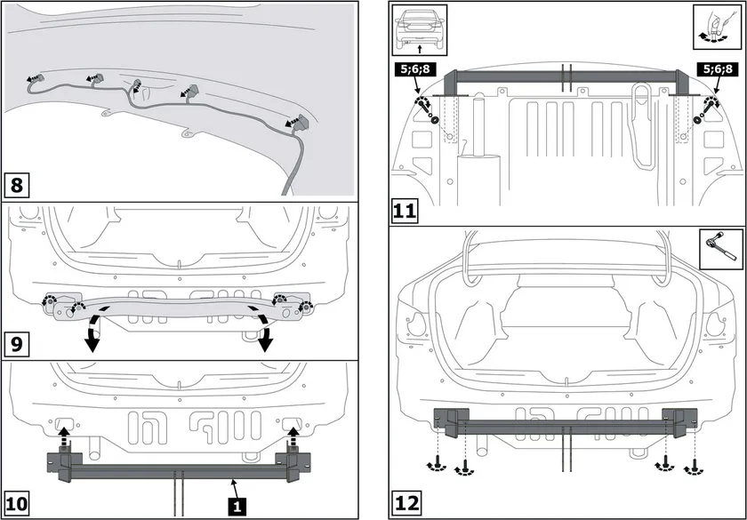 Фаркоп Berg для Lada Vesta седан, универсал / Vesta CNG седан / Vesta Cross седан, универсал / Vesta Sport седан 2015-2025. Артикул F.6012.003 Фаркоп Berg для Lada Vesta седан, универсал / Vesta CNG седан / Vesta Cross седан, универсал / Vesta Sport седан 2015-2025. Артикул F.6012.003