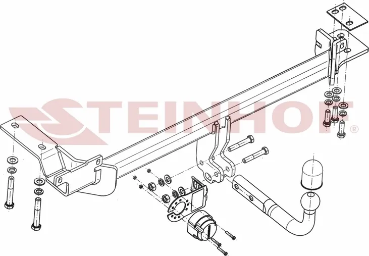 Фаркоп Steinhof для Land Rover Range Rover Evoque I 2011-2018. Артикул L-112 Фаркоп Steinhof для Land Rover Range Rover Evoque I 2011-2018. Артикул L-112