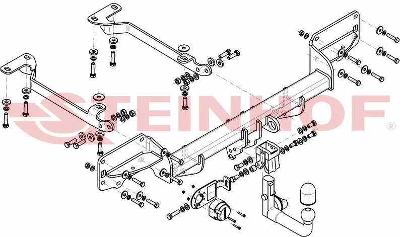 Фаркоп Steinhof для Land Rover Range Rover Sport II 2013-2025. Быстросъемный крюк. Артикул L-117 Фаркоп Steinhof для Land Rover Range Rover Sport II 2013-2025. Быстросъемный крюк. Артикул L-117