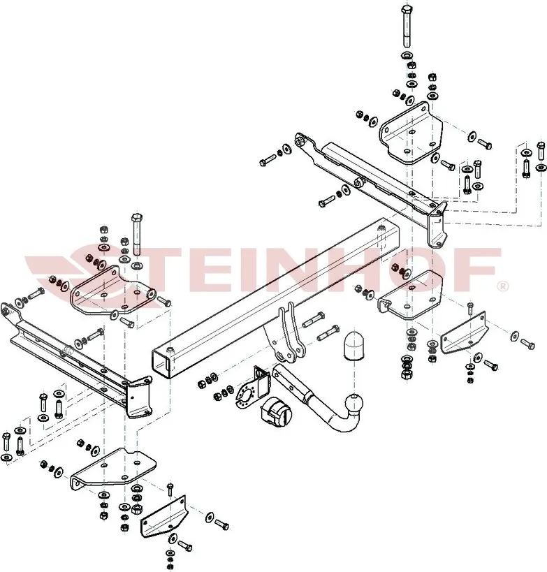 Фаркоп Steinhof для Mercedes-Benz M-Класс (ML) W164 2005-2011. Артикул M-128 Фаркоп Steinhof для Mercedes-Benz M-Класс (ML) W164 2005-2011. Артикул M-128