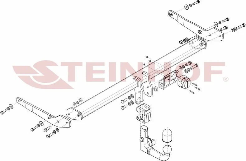 Фаркоп Steinhof для Skoda Kodiaq 2016-2025. Быстросъемный крюк. Артикул S-292 Фаркоп Steinhof для Skoda Kodiaq 2016-2025. Быстросъемный крюк. Артикул S-292
