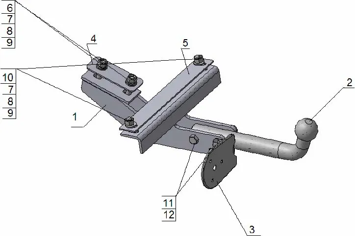 Фаркоп AvtoS для Hyundai Matrix минивэн 2004-2010. Артикул HY 14 Фаркоп AvtoS для Hyundai Matrix минивэн 2004-2010. Артикул HY 14