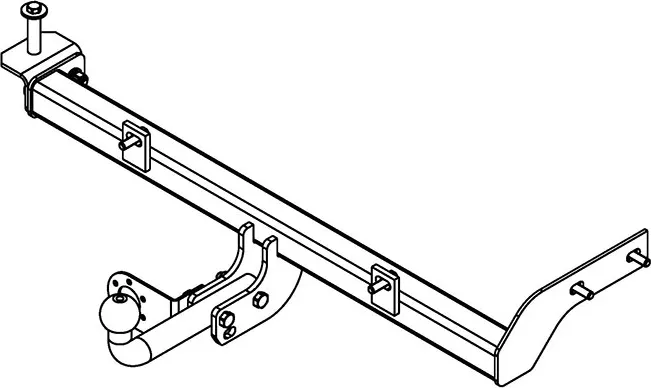 Фаркоп AvtoS (разборный) для Lada Kalina универсал 2013-2018. Артикул VAZ-69