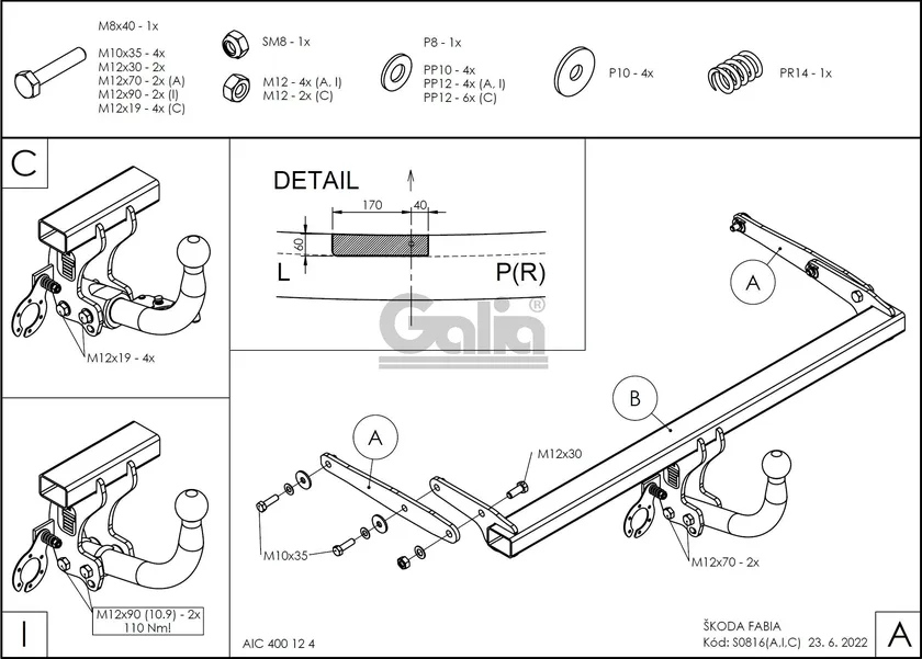 Фаркоп Galia оцинкованный для Skoda Fabia II хэтчбек 2007-2014. Артикул S081A Фаркоп Galia оцинкованный для Skoda Fabia II хэтчбек 2007-2014. Артикул S081A
