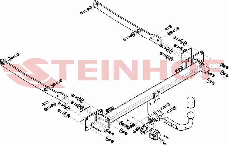 Фаркоп Steinhof для Mercedes-Benz E-Класс C207 (купе), А207 (кабриолет) 2009-2016. Артикул M-150 Фаркоп Steinhof для Mercedes-Benz E-Класс C207 (купе), А207 (кабриолет) 2009-2016. Артикул M-150