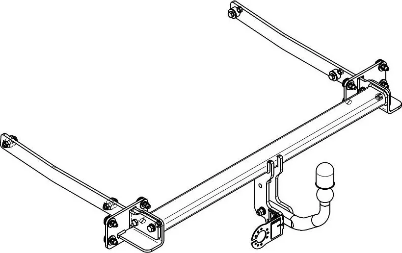 Фаркоп Steinhof для Mercedes-Benz E-Класс C207 (купе), А207 (кабриолет) 2009-2016. Артикул M-150
