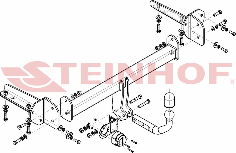 Фаркоп Steinhof для Subaru Levorg 2015-2025. Артикул S-414