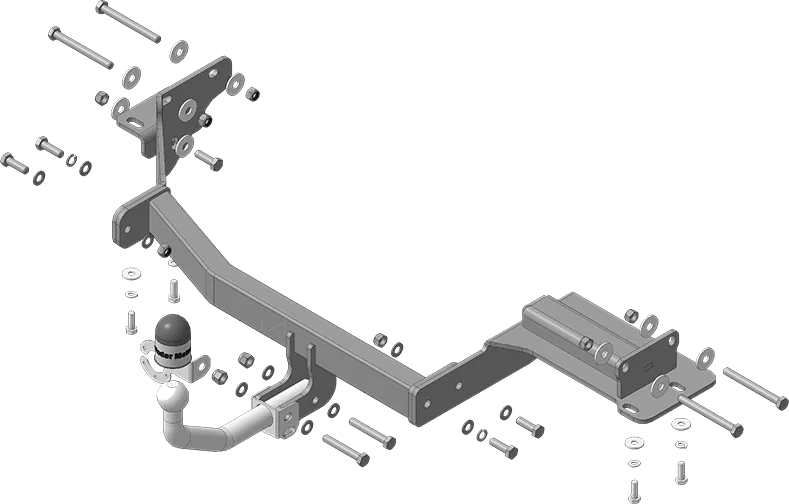 Фаркоп Мотодор для Hyundai Palisade 2020-2025. Артикул 90914-A Фаркоп Мотодор для Hyundai Palisade 2020-2025. Артикул 90914-A