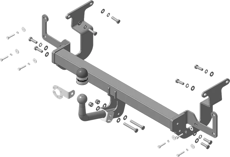 Фаркоп Мотодор для Opel Zafira Life 2019-2025. Артикул 91602-A