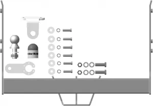 Фаркоп Мотодор для Volkswagen Transporter T6 2015-2025. Фланцевое крепление. Артикул 92705-FE Фаркоп Мотодор для Volkswagen Transporter T6 2015-2025. Фланцевое крепление. Артикул 92705-FE