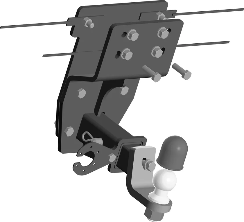 Фаркоп Oris (ранее Bosal) под американский квадрат для Toyota Land Cruiser Prado 250 2023-2025. Артикул 3005-E