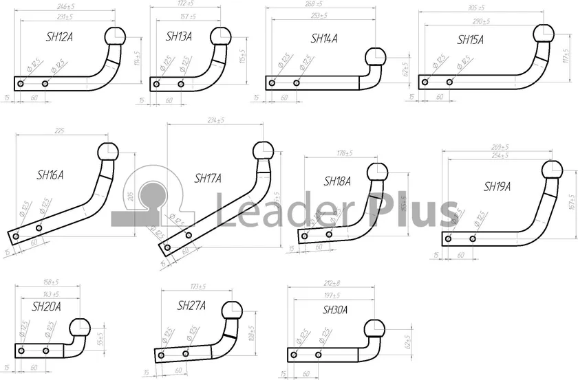 Шар Лидер-Плюс для фаркопа тип A (l-275) (t4). Артикул SH13A Шар Лидер-Плюс для фаркопа тип A (l-275) (t4). Артикул SH13A