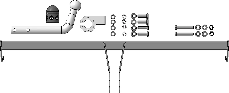 Фаркоп Мотодор для Volkswagen Polo VI 2020-2025. Оцинкованный шар. Артикул S101A Фаркоп Мотодор для Volkswagen Polo VI 2020-2025. Оцинкованный шар. Артикул S101A