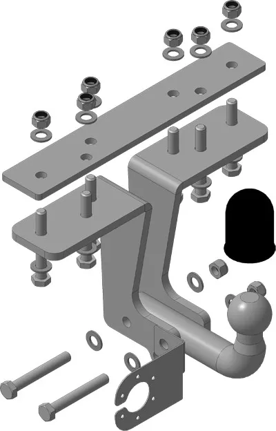 Фаркоп Мотодор для Nissan Pathfinder R51 2004-2014. Артикул 91407-A Фаркоп Мотодор для Nissan Pathfinder R51 2004-2014. Артикул 91407-A