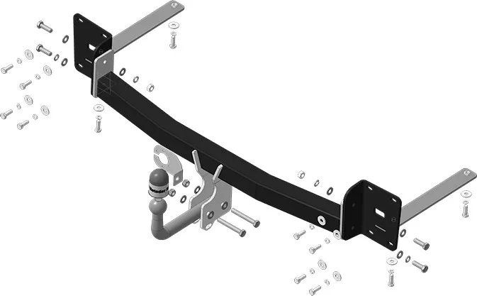 Фаркоп Мотодор для Volkswagen Terramont 2017-2025. Артикул 92708-A Фаркоп Мотодор для Volkswagen Terramont 2017-2025. Артикул 92708-A
