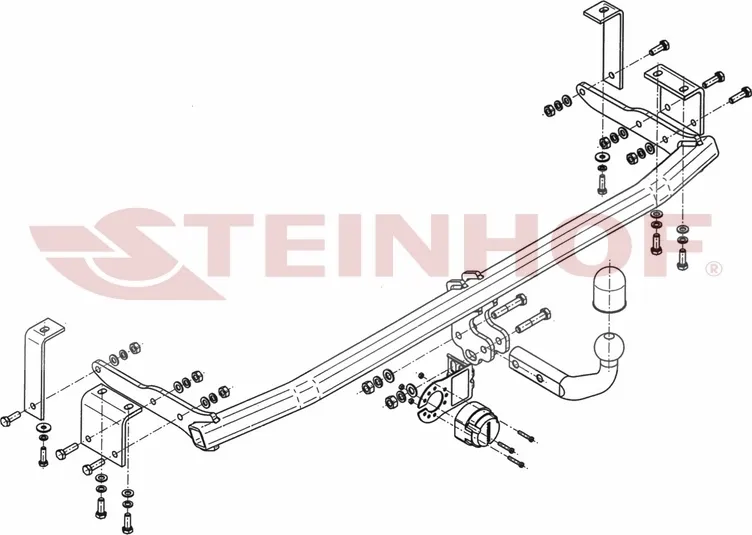 Фаркоп Steinhof для Mercedes-Benz Citan W415 2013-2025. Артикул M-103 Фаркоп Steinhof для Mercedes-Benz Citan W415 2013-2025. Артикул M-103