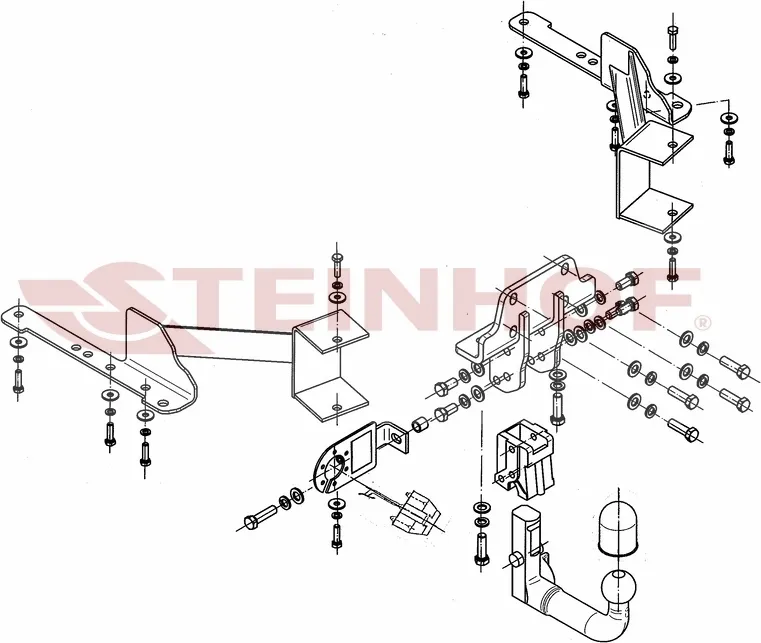 Фаркоп Steinhof для Toyota Land Cruiser Prado 150 2009-2025. Быстросъемный крюк. Артикул T-169 Фаркоп Steinhof для Toyota Land Cruiser Prado 150 2009-2025. Быстросъемный крюк. Артикул T-169