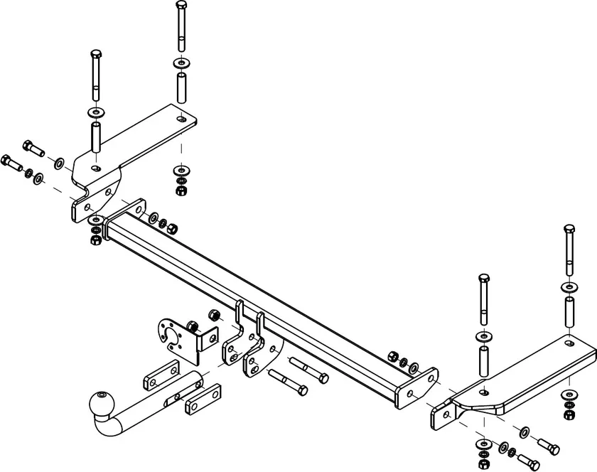 Фаркоп AvtoS для Chery Tiggo 4 Pro 2022-2025. Артикул CE 05 Фаркоп AvtoS для Chery Tiggo 4 Pro 2022-2025. Артикул CE 05