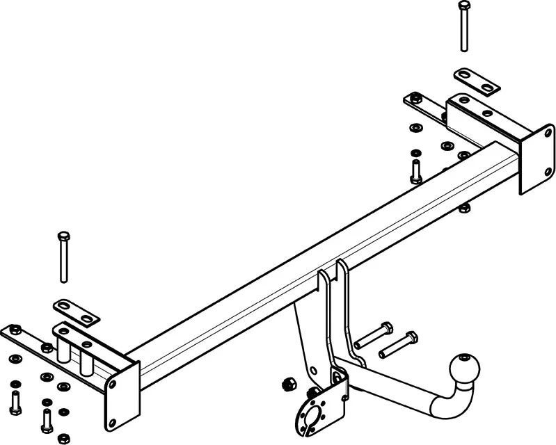 Фаркоп AvtoS для Chevrolet Lacetti универсал 2004-2013. Артикул CV 04 Фаркоп AvtoS для Chevrolet Lacetti универсал 2004-2013. Артикул CV 04