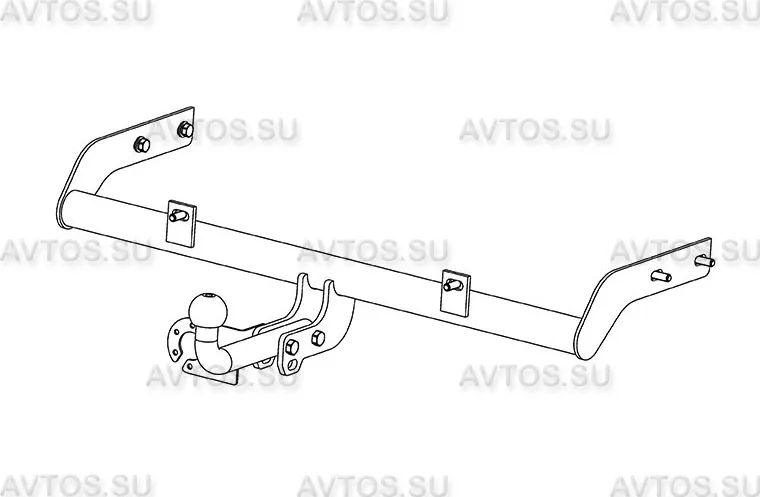 Фаркоп AvtoS для Datsun on-Do 2014-2020. Артикул DO 03 Фаркоп AvtoS для Datsun on-Do 2014-2020. Артикул DO 03