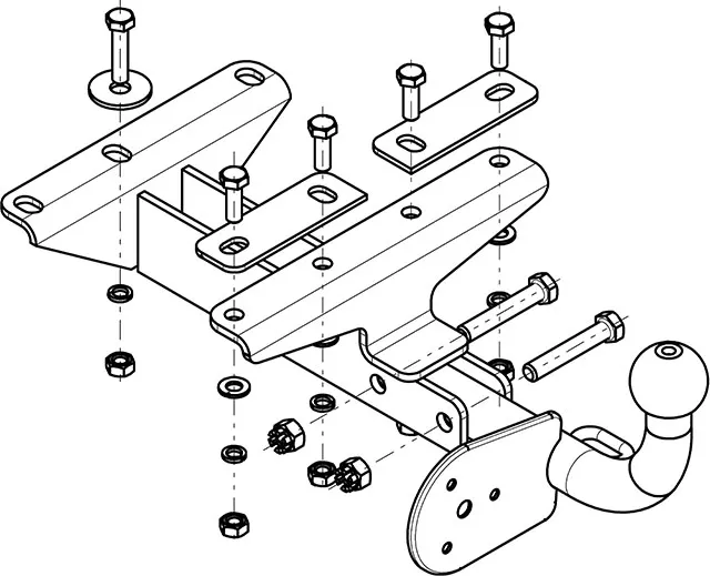 Фаркоп AvtoS для Daewoo Matiz 2002-2016. Артикул DW 04 Фаркоп AvtoS для Daewoo Matiz 2002-2016. Артикул DW 04