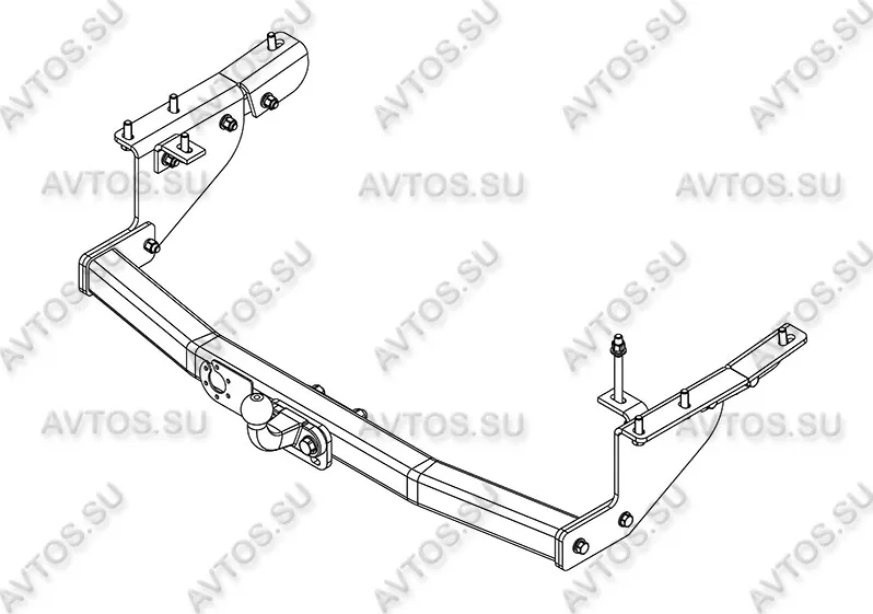Фаркоп AvtoS для Nissan Patrol Y62 2010-2025. Артикул NS 31