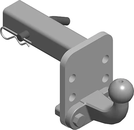 Шаровый узел AvtoS для фаркопа под квадратное отверстие US-2 50х50 мм (на базе шара F). Артикул TY 07