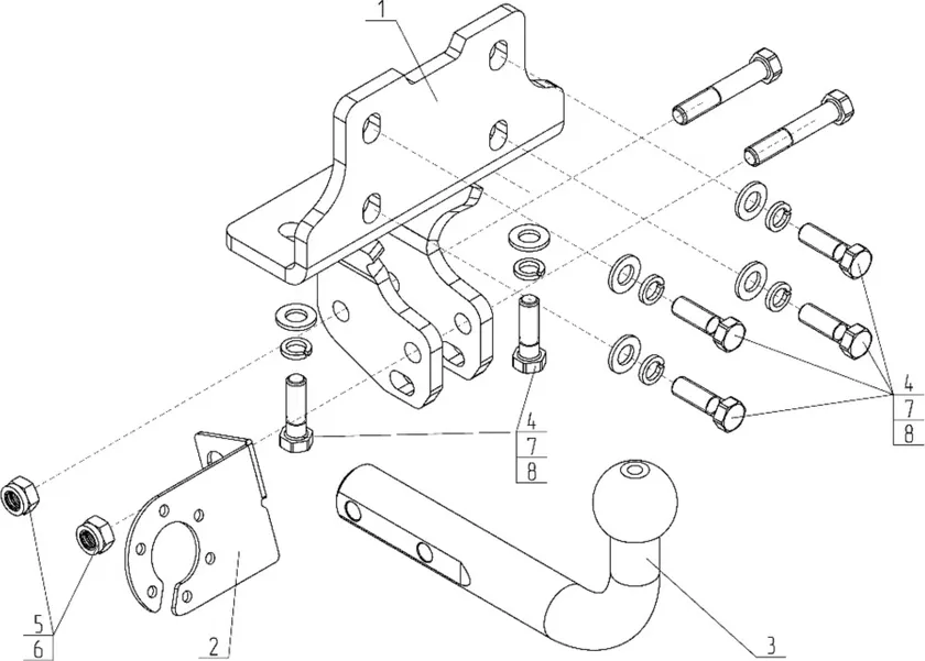Фаркоп AvtoS для Toyota Land Cruiser Prado 150 2009-2025. Артикул TY 42 Фаркоп AvtoS для Toyota Land Cruiser Prado 150 2009-2025. Артикул TY 42