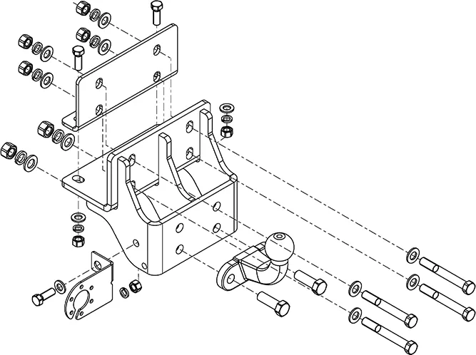 Фаркоп AvtoS дляToyota Hilux VII рестайлинг 2011-2015 (с силовым брусом). Артикул TY 47 Фаркоп AvtoS дляToyota Hilux VII рестайлинг 2011-2015 (с силовым брусом). Артикул TY 47