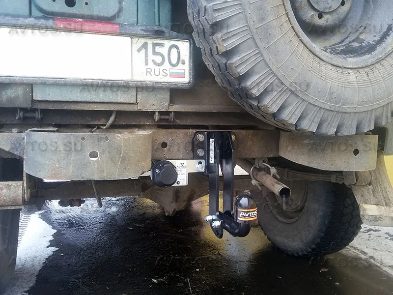 Фаркоп AvtoS для УАЗ 3909 (452), 2206, 3741, 39625, 3962, 3963. Артикул UAZ-07