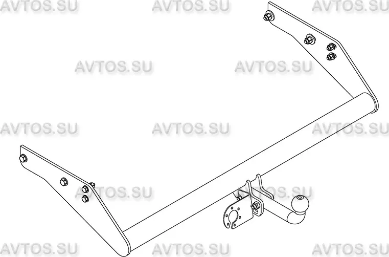 Фаркоп AvtoS для УАЗ Профи 2017-2025. Артикул UAZ-09 Фаркоп AvtoS для УАЗ Профи 2017-2025. Артикул UAZ-09