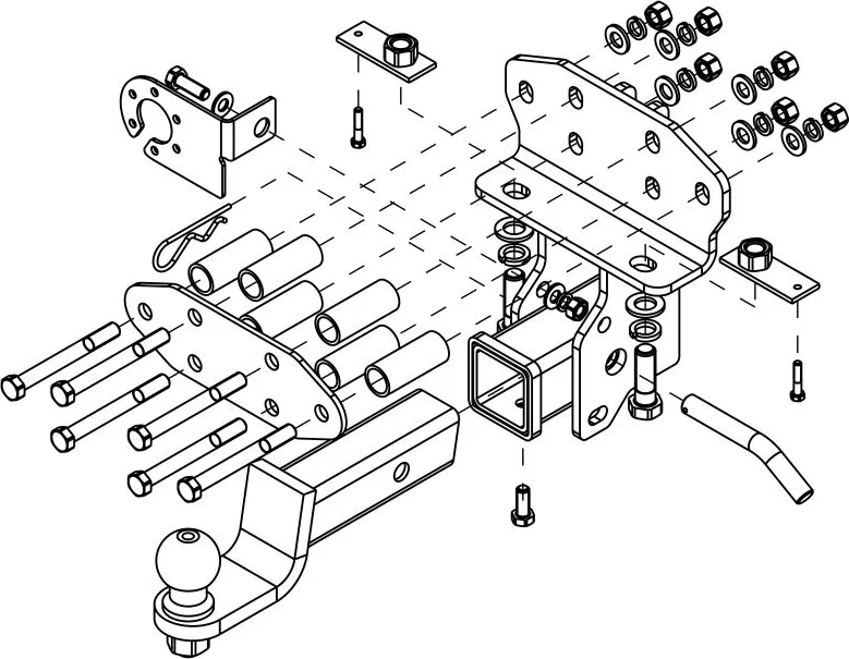 Фаркоп AvtoS для Toyota Land Cruiser 200 2007-2021. Артикул TY 53 Фаркоп AvtoS для Toyota Land Cruiser 200 2007-2021. Артикул TY 53