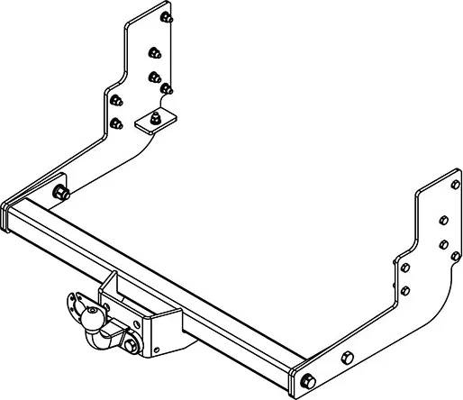 Фаркоп AvtoS для ГАЗ Газель Фермер 330232 (короткая и длинная базы) 2003-2010. Артикул GAZ-10