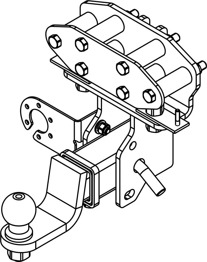 Фаркоп AvtoS для Toyota Land Cruiser 200 2007-2021. Артикул TY 53