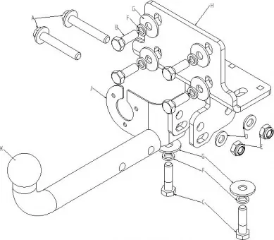Фаркоп FarkopRos для Lexus GX 470 2003-2009. Артикул T23.01A Фаркоп FarkopRos для Lexus GX 470 2003-2009. Артикул T23.01A