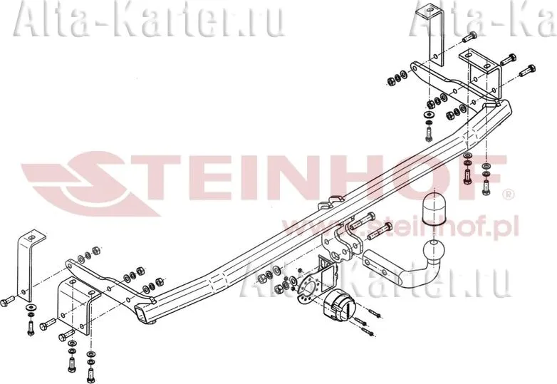 Фаркоп Steinhof для Mercedes-Benz Citan W415 2013-2025. Артикул M-103