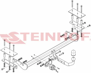 Фаркоп Steinhof для Opel Astra H седан 2007-2012. Артикул O-136