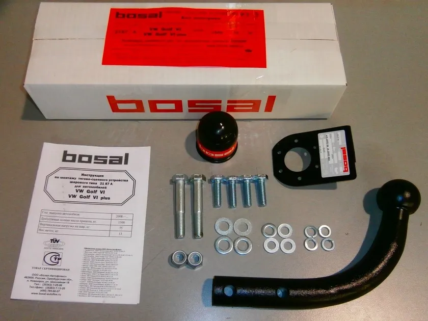 Фаркоп Oris (ранее Bosal) для Volkswagen Golf Vl Plus хэтчбек 2008-2015. Артикул 2187-A Фаркоп Oris (ранее Bosal) для Volkswagen Golf Vl Plus хэтчбек 2008-2015. Артикул 2187-A