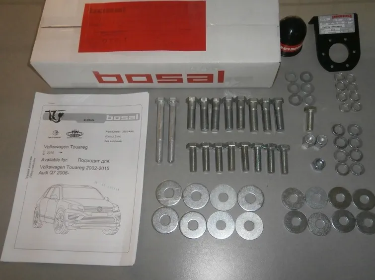 Фаркоп Oris (ранее Bosal) для Volkswagen Touareg I 2002-2010. Артикул 3555-AK6 Фаркоп Oris (ранее Bosal) для Volkswagen Touareg I 2002-2010. Артикул 3555-AK6