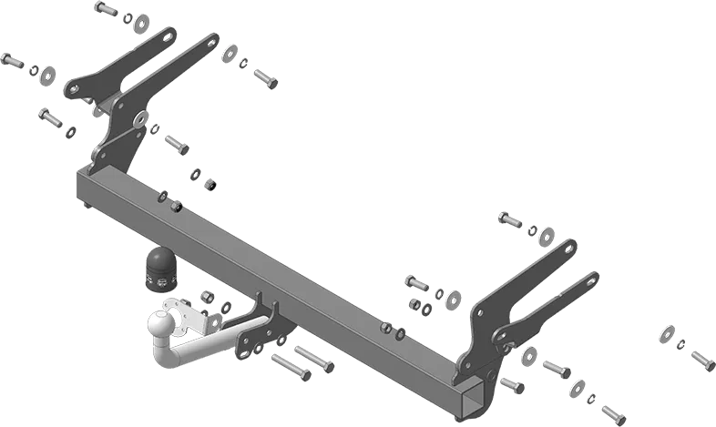 Фаркоп Мотодор для Toyota RAV-4 V 2019-2025. Оцинкованный шар. Артикул T101A Фаркоп Мотодор для Toyota RAV-4 V 2019-2025. Оцинкованный шар. Артикул T101A