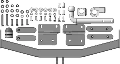 Фаркоп Мотодор для Hyundai Tucson IV 2020-2025. Артикул 90916-A Фаркоп Мотодор для Hyundai Tucson IV 2020-2025. Артикул 90916-A