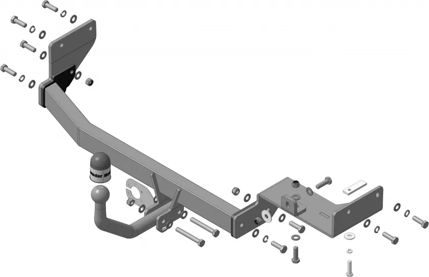 Фаркоп Мотодор для Kia Rio X-Line хэтчбек 2017-2025. Артикул 91005-A Фаркоп Мотодор для Kia Rio X-Line хэтчбек 2017-2025. Артикул 91005-A